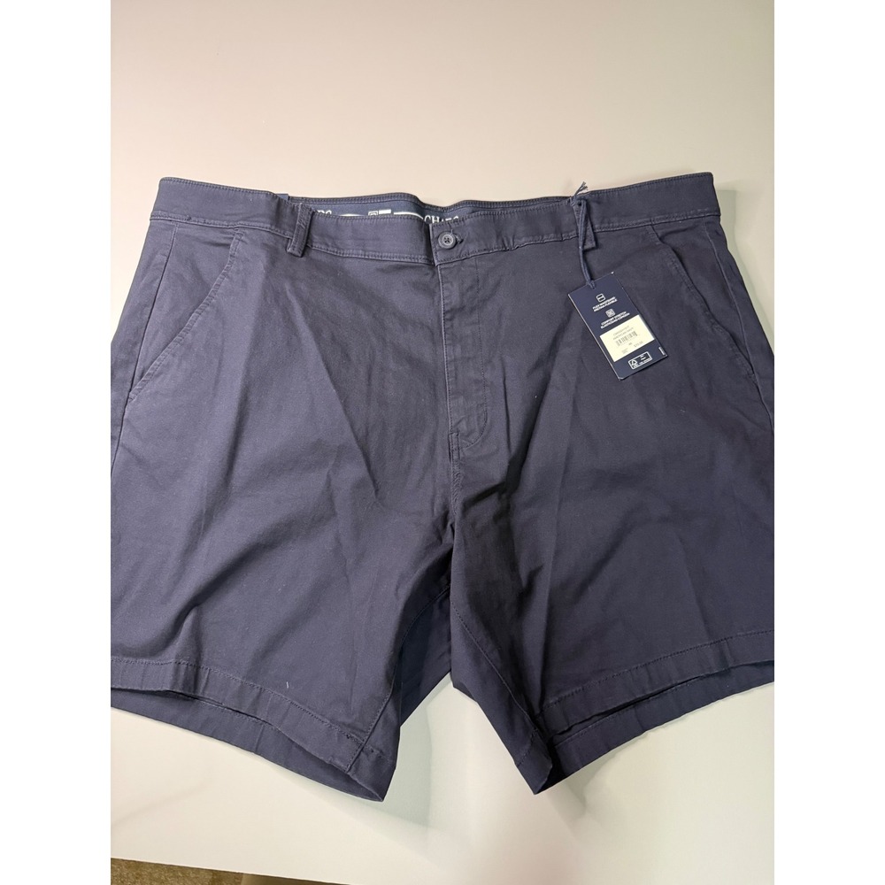 Chaps Mens American Navy Stretch Chino Shorts 46 CM00SH151T 9 Inch Inseam NWT
